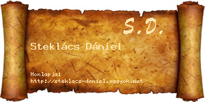 Steklács Dániel névjegykártya