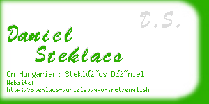 daniel steklacs business card